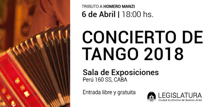 Concierto de tango: Homenaje a Homero Manzi