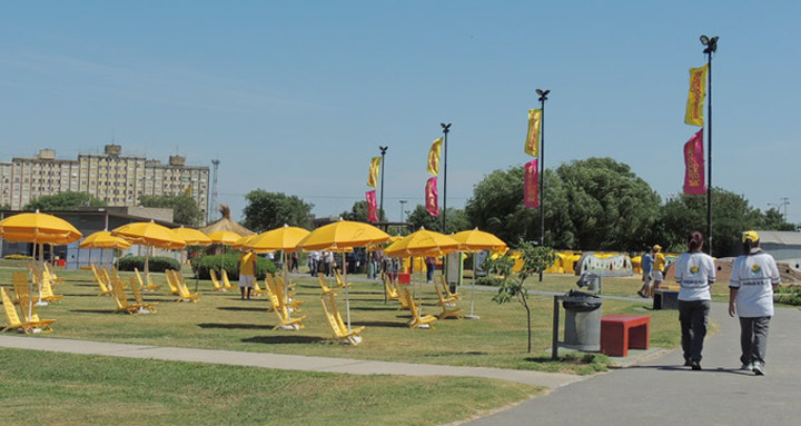 Solariums en parques y plazas