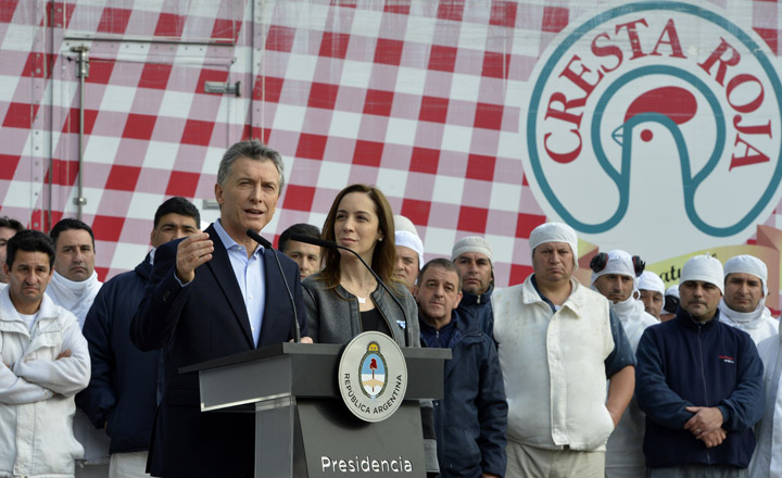 Macri visita a Cresta Roja