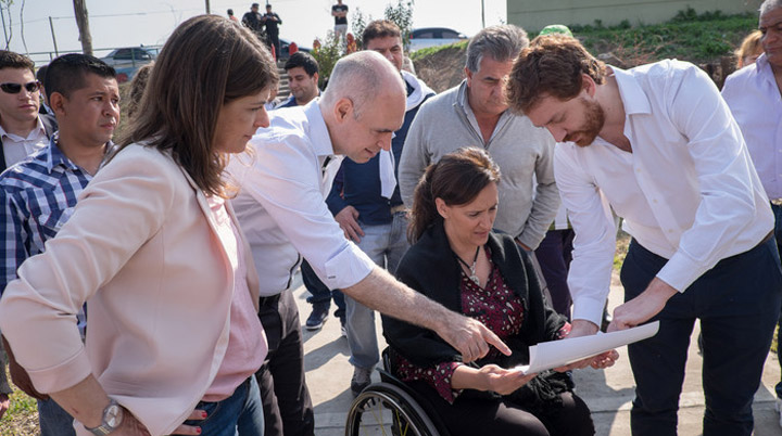 Horacio Rodríguez Larreta y Gabriela Michetti recorrieron el Barrio 20