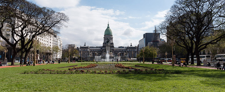 Reinauguran la Plaza del Congreso