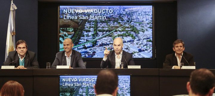 Proyecto del viaducto del tren San Martín