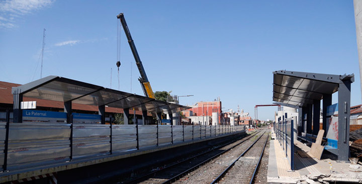 Trabajos en el viaducto San Martín