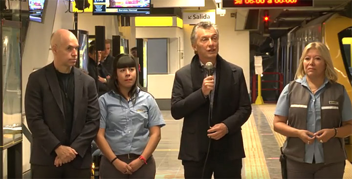 Inauguraron estación de la línea H