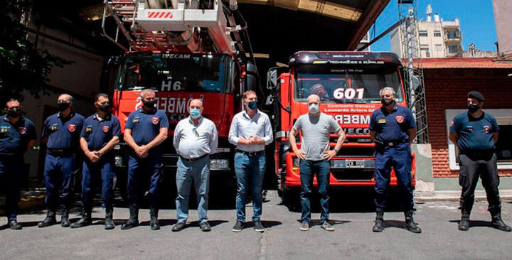 Agradecimiento a bomberos