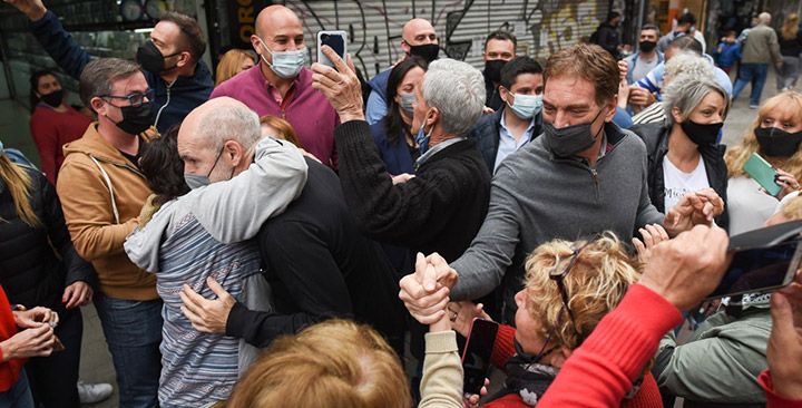 Santilli y Larreta en Quilmes