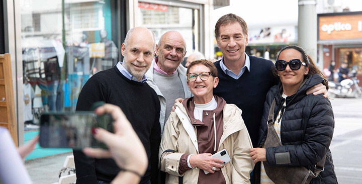 Rodríguez Larreta y Santilli de gira