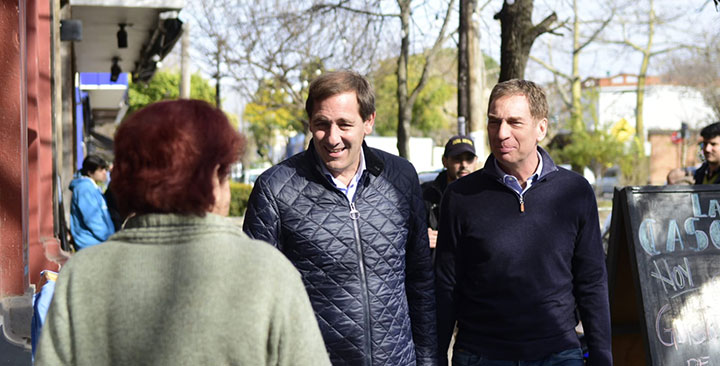 Santilli con Garro en La Plata