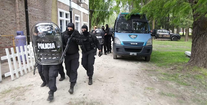 Entrenamiento de policías de la Ciudad