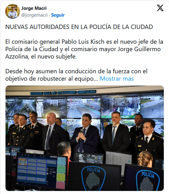 Nuevo jefe de Policía