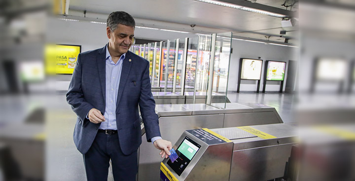 Pago del subte con celular