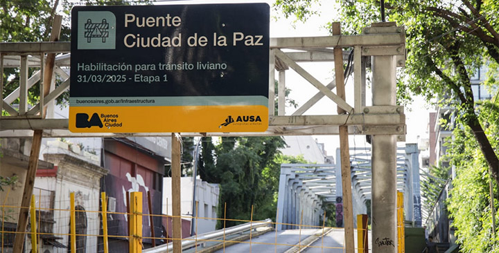 Reabren puente en Palermo