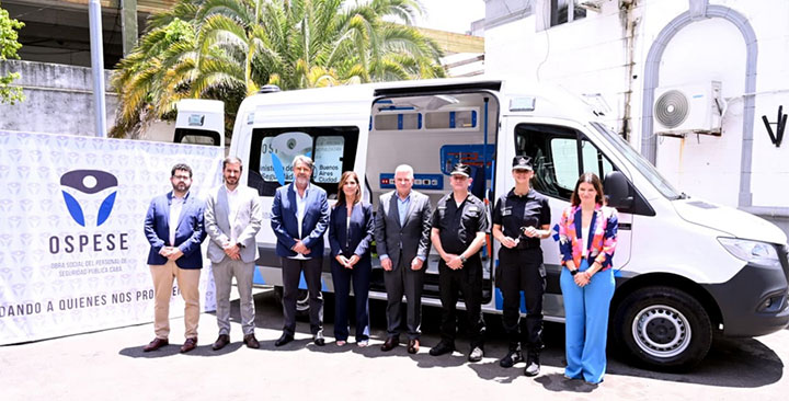 Ambulancia para el personal policial Ambulancia para el personal policial