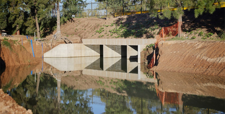 Parque Sarmiento: avanza obra